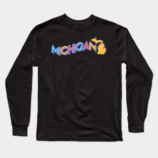 State of Michigan Long Sleeve T-Shirt